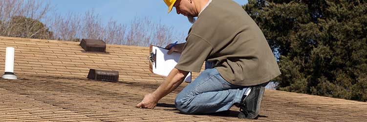 What does a roof inspection consist of?